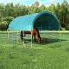 Stan pre dobytok, PVC, 3,7 x 3,7 m, zelený