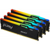 Kingston FURY Beast/DDR5/128GB/5200MHz/CL40/4x32GB/RGB/Black KF552C40BBAK4-128