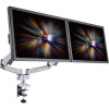 SpeaKa Professional SP-1624800 SuperFlex 2-násobný stolový držiak monitoru 25,4 cm (10) - 68,6 cm (27) výškovo nastaviteľný, sklápajúci, nakláňací, otočný; SP-1624800