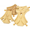 Bigjigs Rail Symetrická výhybka 4ks