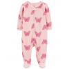CARTER'S Overal na zips Sleep&Play Pink Butterfly dievča 9m/ veľ. 74