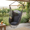 Pepita jednomiestne Brazílske závesné kreslo s vankúšmi - tmavosivá Pepita
