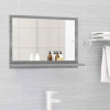 vidaXL Kúpeľňové zrkadlo sivý dub sonoma 60x10,5x37cm spracované drevo