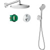 HANSGROHE Croma sprchový systém pod omietku s termostatom Ecostat S, horná sprcha 1jet priemer 280 mm, ručná sprcha 3jet, chróm, 27954000