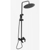 AQUATEK PG-71 BLACK sprchový stĺp s nástennou vaňovou batériou, čierna mat, PG71BLACK