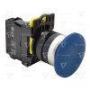 Tracon Hríbové tlačidlo 1xNO 5A 230V IP65 modré NYG3-MB