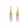 Thomas Sabo CR722-414-9 Goldene Creolen w. pink crystal pendant & symbols
