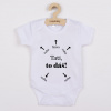 Detské body s potlačou New Baby Tati, to dáš! - krátky rukáv 80 (9-12m)