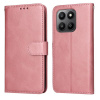 Peňaženkové puzdro Classic Leather case ružové – Honor 400 Smart / Honor X7d