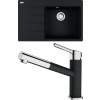 FRANKE SETG227O fragr.drez 780x500 mm CNG 611-78 TL/7 onyx+bat vyť. koncovka FC 3055.071 FRA 114.0650.830
