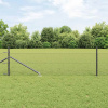 zahrada-XL Plot s stĺpmi Sivá 0.8 x 10 m Ocel potiahnutá PVC 3353195