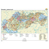 Nástenná mapa Slovensko - cestovný ruch