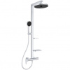 Ideal Standard ALU+ Sprchový systém Ceraflow s nástennou pákovou sprchovou batériou, strieborná BD584SI
