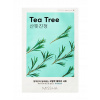 Missha Airy Fit Tea Tree plátenná maska s čistiacim účinkom pre citlivú pleť 19 g