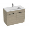 Jika Cube umývadlová skrinka 80x43 cm s umývadlom,2 dvierka,Jaseň H4537521765141