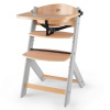 Kinderkraft ENOCK grey wooden jedálenská stolička