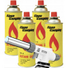 Plynový horák + plnenie Alpen Camping 4x400ml - spoľahlivý plameň na cesty, do dielne a záhrady