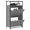 Botník šedý sonoma 60 x 34 x 112 cm kompozitní dřevo Šedá 840032