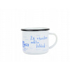 BELIS Smaltovaný hrnček 8 cm 350 ml