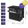 Qoltec 51958 Intelligent Monolith nabíječka pro LiFePO4 AGM GEL SLA baterie | 10A | 12V