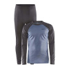 Pánska funkčná súprava Craft Core Warm Baselayer Tmavo modrá s hnedou XXL