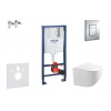 Grohe Rapid SL Set predstenovej inštalácie, klozetu Gaia a dosky softclose, tlačidlo Skate Cosmopolitan, chróm SANI11BA1105-GR