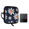 kwmobile telefon Kryt pro Foldable smartphones XXS - 3 / 3,5 kryt - Folding Kryt telefonu Compact Size 10 x 8 x 2 cm - Neoprene with Zip Close - Summer Daisy
