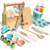 Drevená súprava na varenie pre deti, 29 dielov