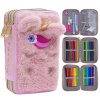Trojposchodový peračník s náplňou AstraBAG FLUFFY UNICORN, AC31, 503024085