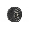 Louise RC MT-CYCLONE SOFT 1/10 1/2 offset 12mm hex Black Chrome Bead-Lock Rims, 2 ks
