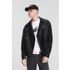 BUNDA KARL LAGERFELD JEANS KLJ REGULAR FAUX LEATHER JKT BLACK