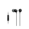 SONY MDR-EX15AP - Sluchátka do uší s mikrofonem - Black MDREX15APB.CE7 Sony