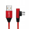 Kábel Logilink USB - microUSB typ B 0,3 m červený