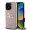 Zadný kryt Guess PU Grained 4G Metal Logo pre iPhone 16 Pro Pink