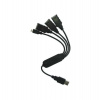 PremiumCord USB2.0 HUB 4-portový čierny kábel (ku2hub4wk)