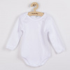 NEW BABY Luxusné body dlhý rukáv New Baby - biele Veľ. 50