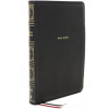 NKJV Holy Bible, Giant Print Thinline Bible, Black Leathersoft, Thumb Indexed, Red Letter, Comfort Print: New King James Version