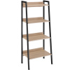 tectake 404703 regál s policami - 57,5 x 34 x 138 cm, industrial svetlé drevo, dub sonoma