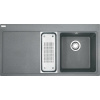 Franke Mythos - Fragranitový drez MTG 651-100/7, 100x52 cm, sivý kameň 114.0150.029