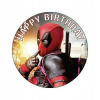 CUKROVÁ TLAČ jedlý obrázok na tortu Cukrová hmota Deadpool Wolverine Avengers 3