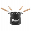 Staub mini fondue set, 4 vidličky 10 cm/0,25 l, čierna