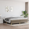 Box spring postel s matrací taupe 200x200 cm textil Hnědošedá 3144203