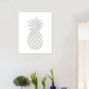 drevo zivota Drevené dekorácie na stenu ANANAS Farebný vzor: Biela, Rozmery (cm): 60x75