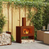 zahrada-XL Ohnisko Hnedá 60 x 40 x 96 cm 858935
