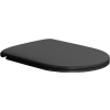 GSI PURA/KUBE X WC sedátko Soft Close, duroplast, čierna mat/chórm MS992C26