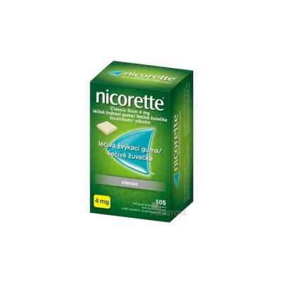 Nicorette Classic Gum 4 mg gum med 1x105 ks