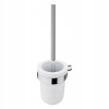 WC štetka v keramickej nádobe, nástenný držiak chróm
