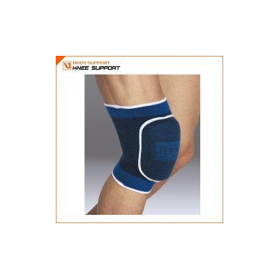 LIVEUP bandáž na koleno, elastická s penovým chráničom LS5706 - S / M - modrá