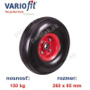 Koleso na rudlu 260 x 85 mm, 150 kg, neprepichnuteľné, VARIOFIT