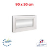 OKNA-HNED.SK Plastové okno | 90x50 cm (900x500 mm) | biele | sklopné | pivničné